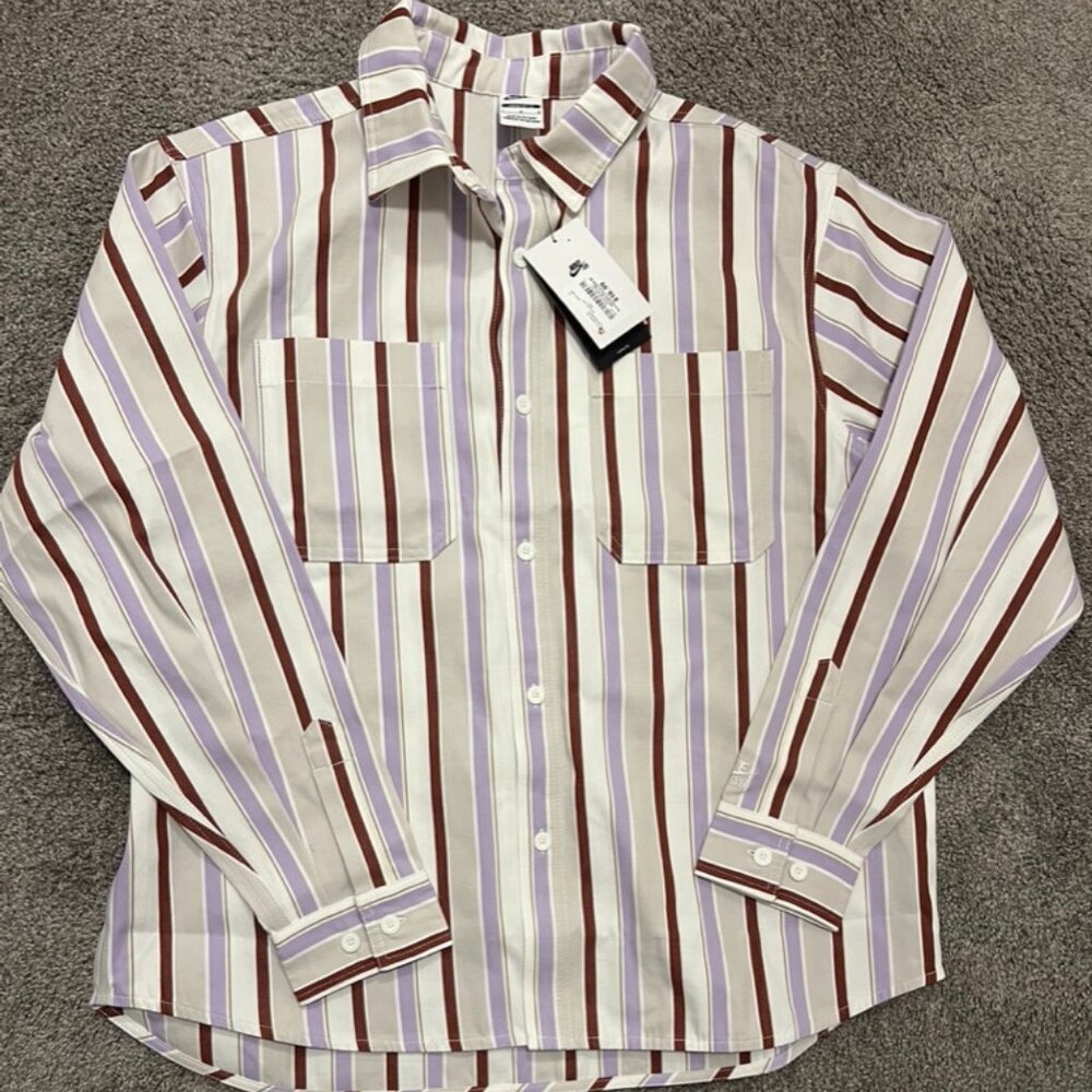 NIKE SB LS Striped SKATE Shirt NWT